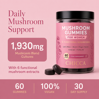 Chicca™ 6 In 1 Ultimate Mushroom Gummies For Women