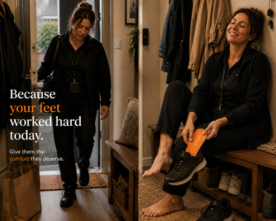 Chicca Everyday Massage Insoles | Arch Support for Work, Walking & All-Day Comfort