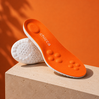 Chicca Everyday Massage Insoles | Arch Support for Work, Walking & All-Day Comfort