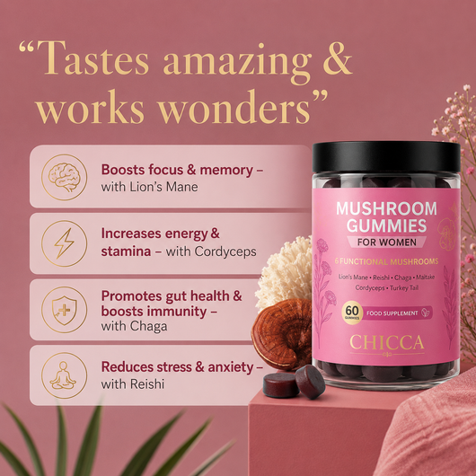 Chicca™ 6 In 1 Ultimate Mushroom Gummies For Women