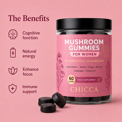 Chicca™ 6 In 1 Ultimate Mushroom Gummies For Women